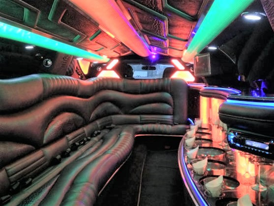 Limousine interior for your Wedding Day
