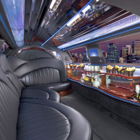 Lincoln MKZ Limousine Interior for a great night on the town