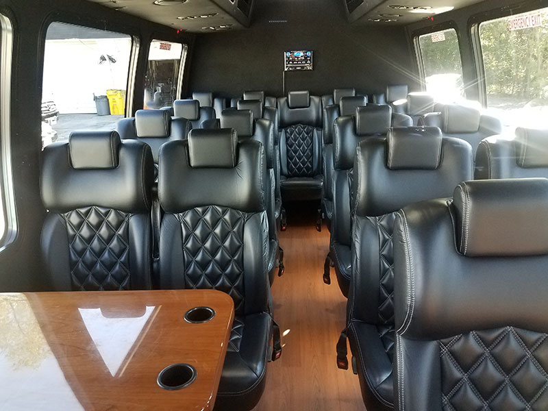 Mini bus interior - ideal for church trips
