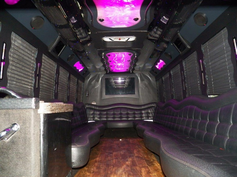 Party bus interior