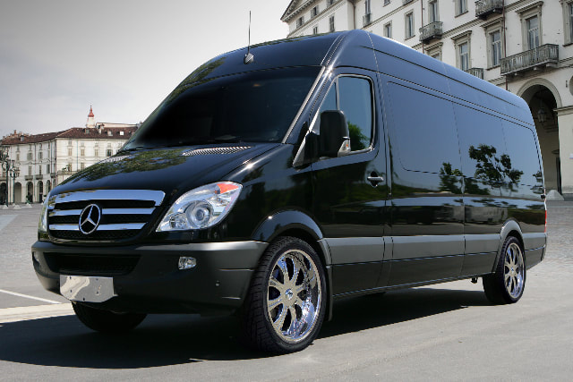 Mercedes Sprinter van for corporate excursions